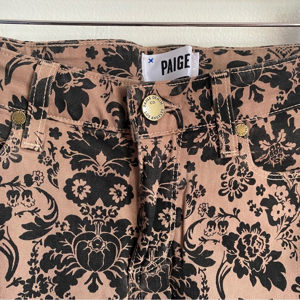Paige patterned neutral denim, worn once!